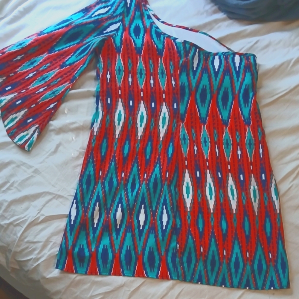 Colorful One-Shoulder Mini - M - Picture 4 of 7